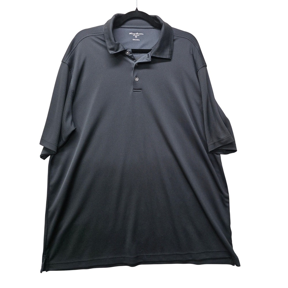 Tommy Armour Mens XXL Dri-Logic Golf Polo Shirt Gray Textured Short Sleeve XXL